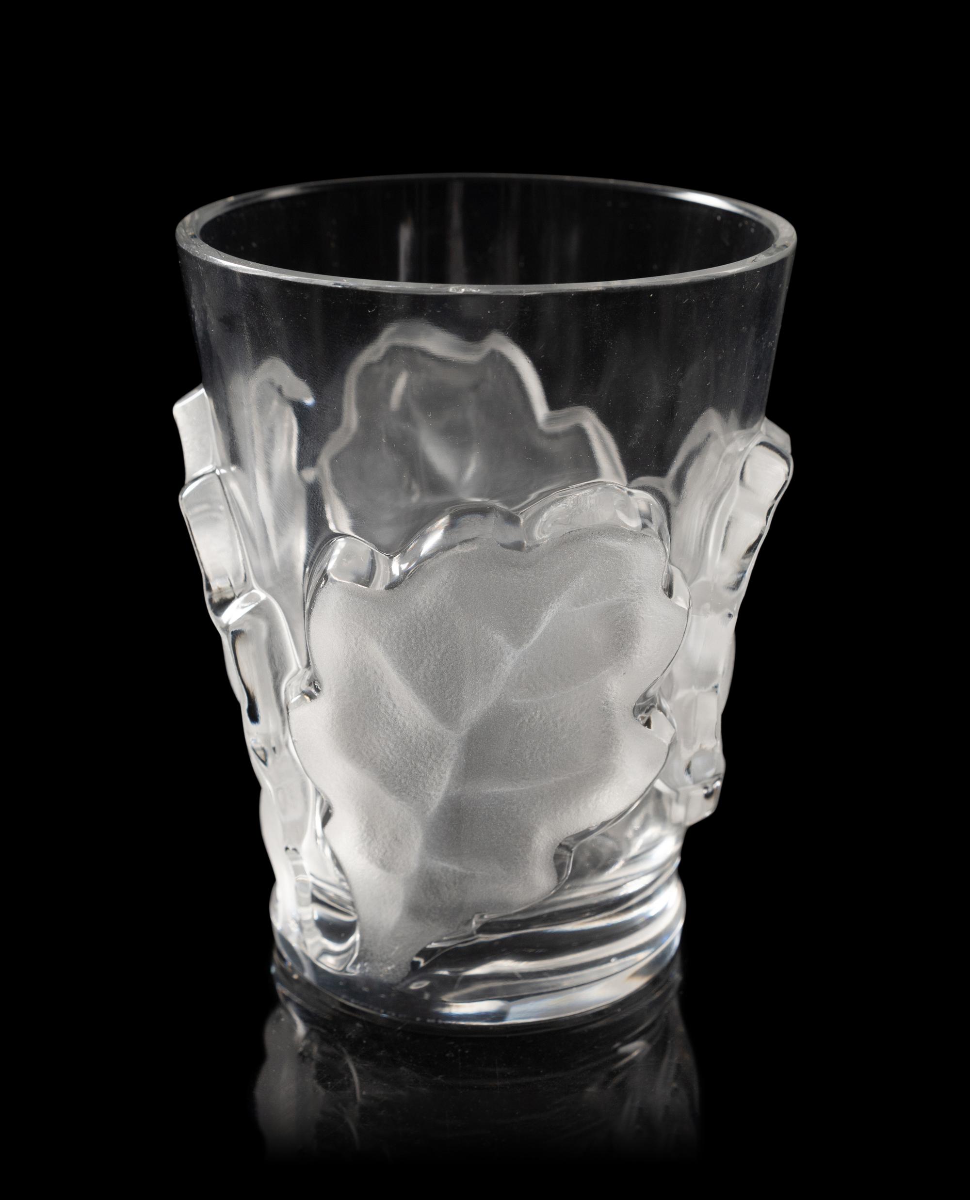 A Set of Twelve Lalique Chêne Tumblers