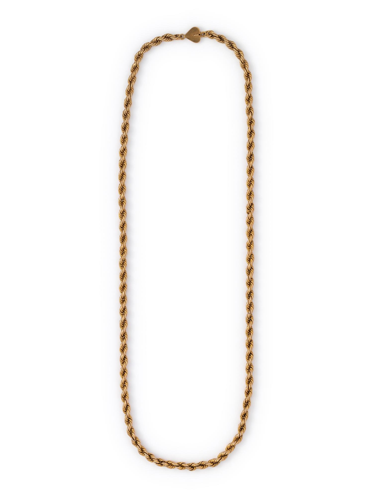 SOLD: YELLOW GOLD LONGCHAIN NECKLACE