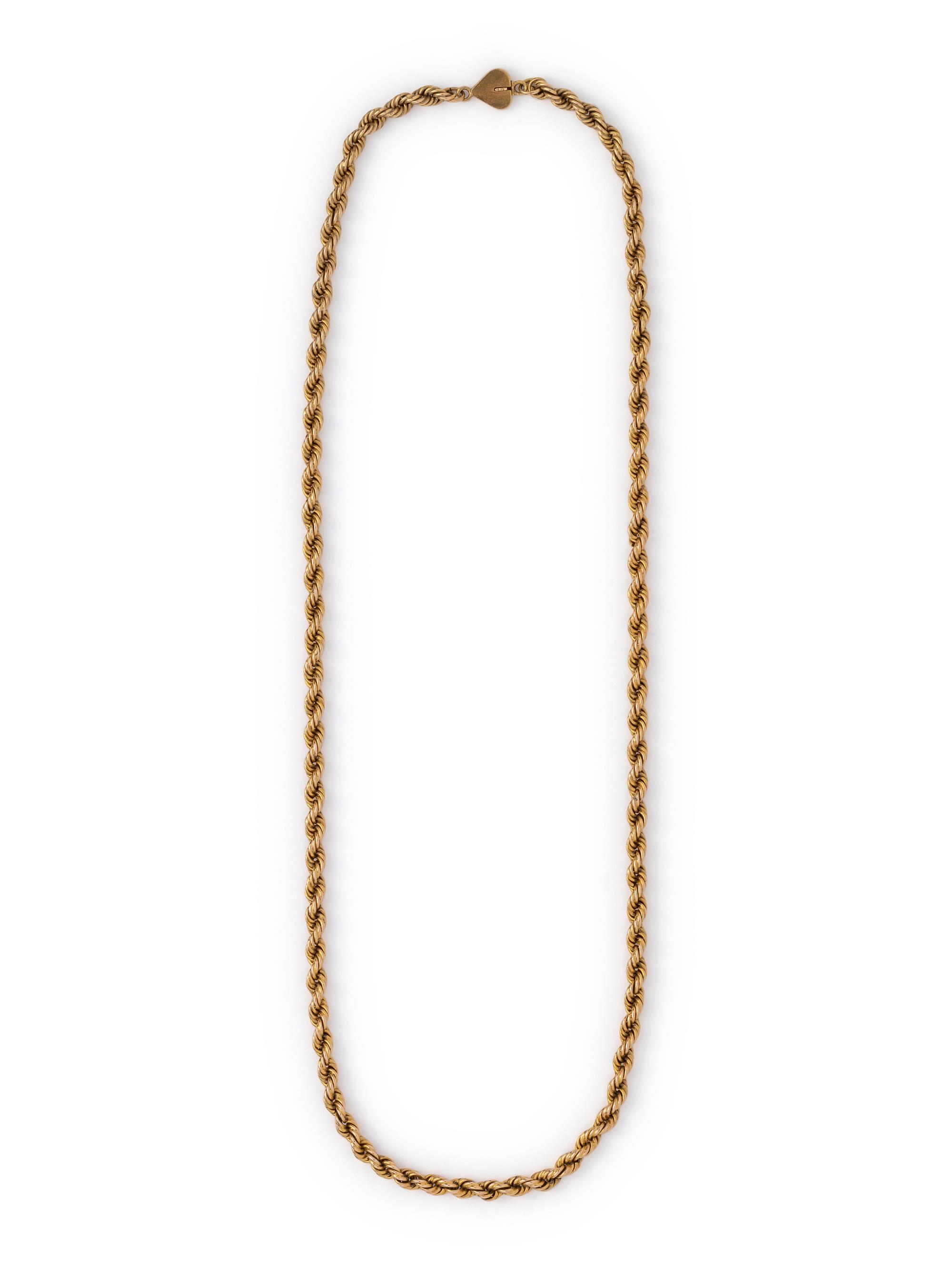 SOLD: YELLOW GOLD LONGCHAIN NECKLACE
