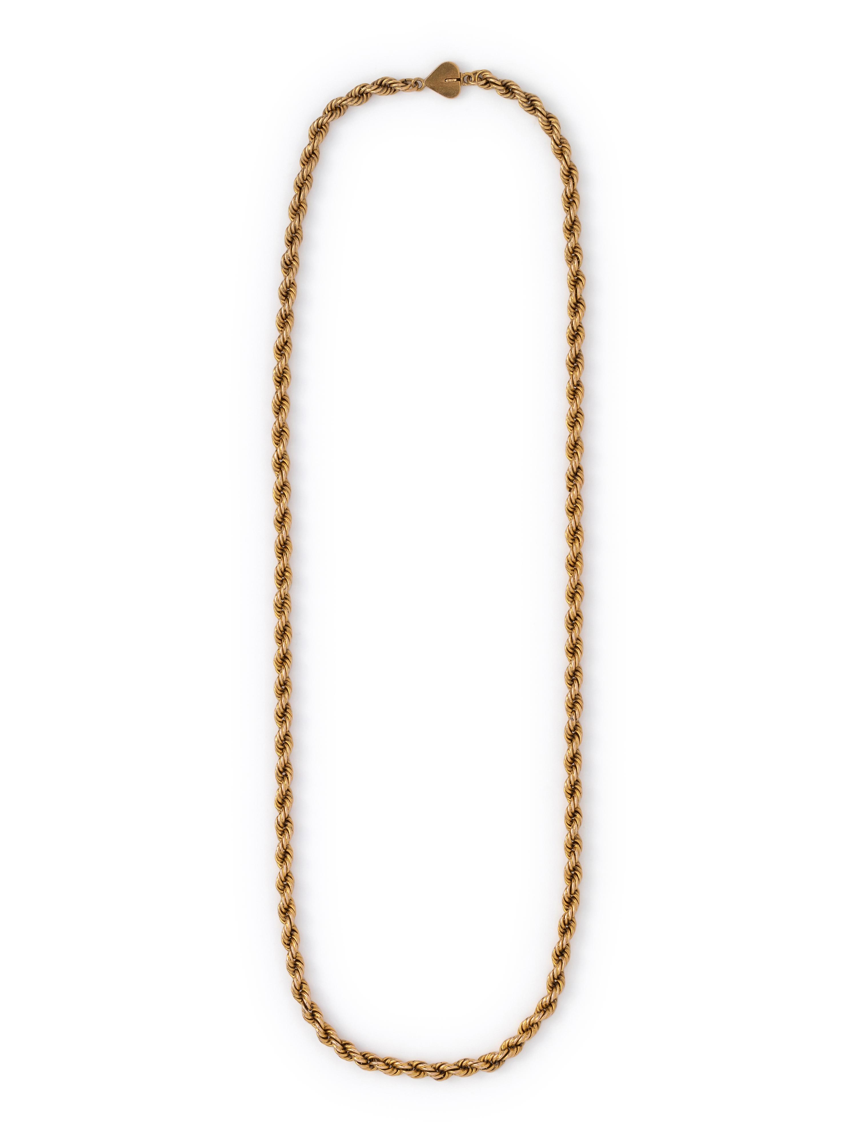 SOLD: YELLOW GOLD LONGCHAIN NECKLACE