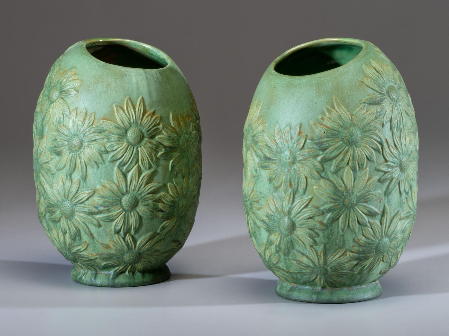 Pair of Daisy Vases