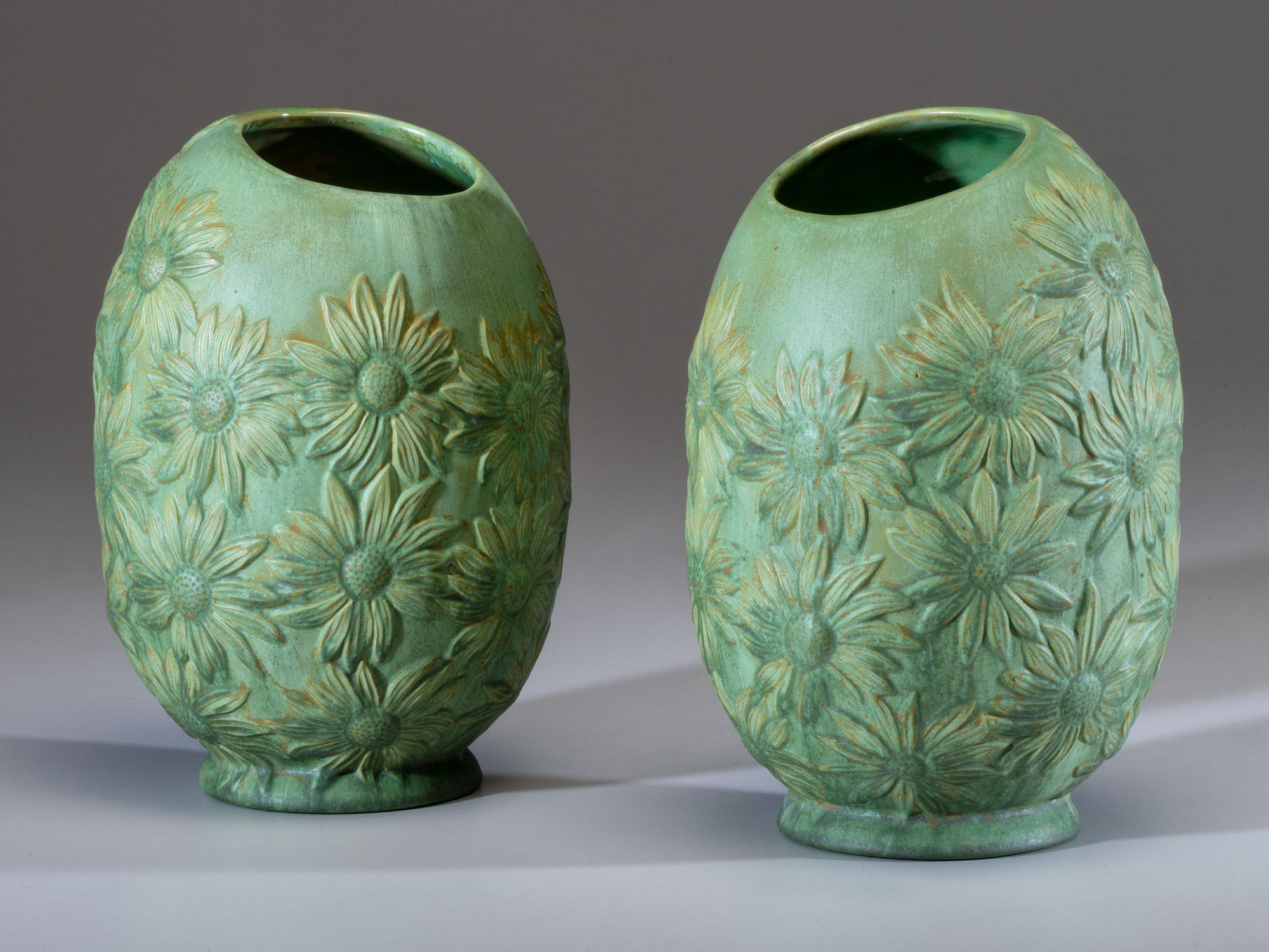 Pair of Daisy Vases