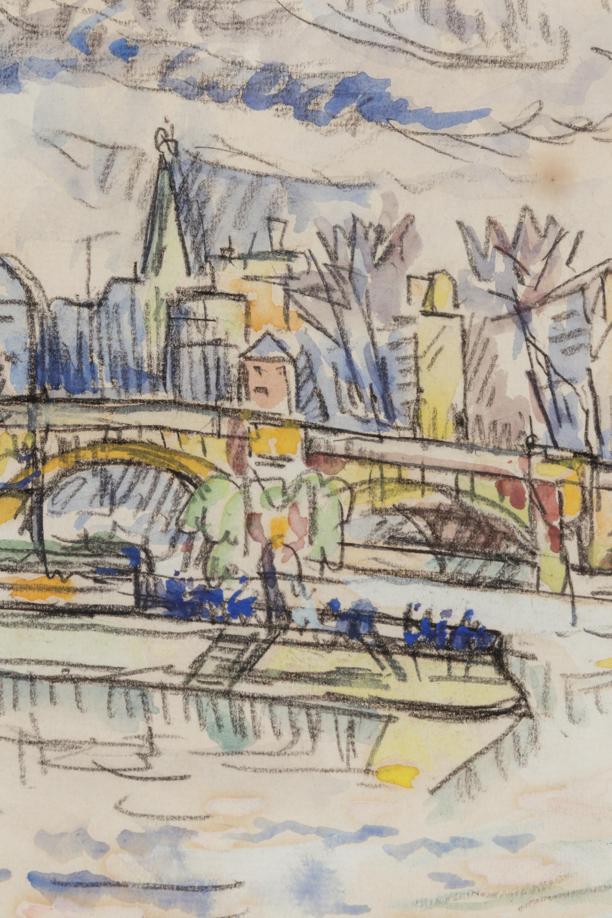 Le Seine au Pont-Neuf , c. 1925