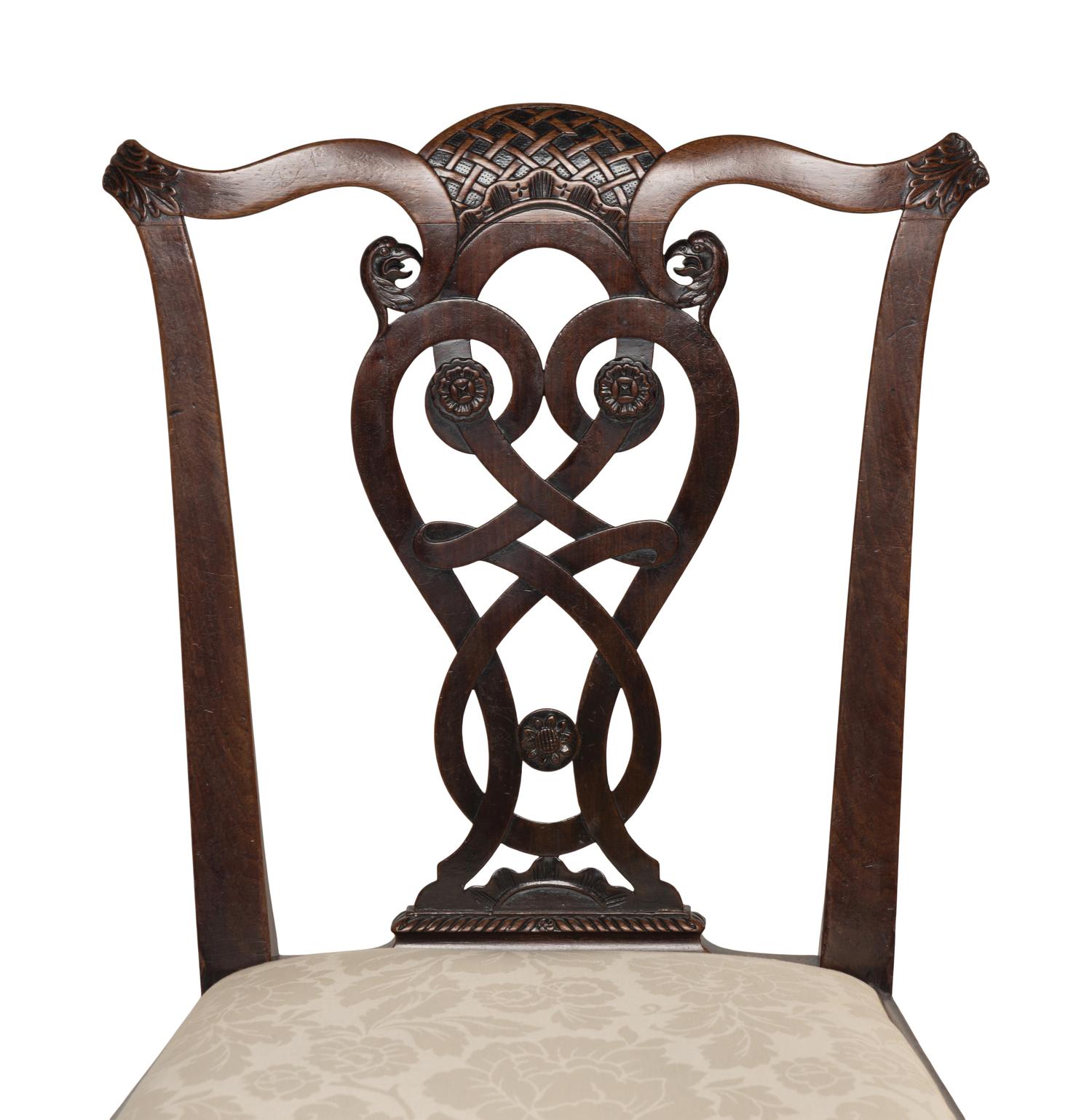 A George III Solid Mahogany Side Chair