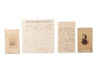 [CIVIL WAR]. Extensive collection of photographs, correspondence, ribbons, and medals associated with the life, service, and political career of Brigadier General John Cleveland Robinson, including his Colt revolver.