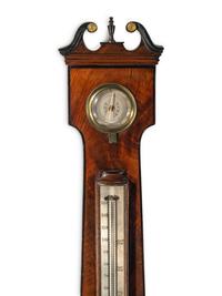An English Mahogany Wheel Barometer