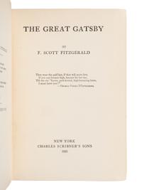 FITZGERALD, F. Scott (1896-1940). The Great Gatsby . New York: Charles Scribner's Sons, 1925.