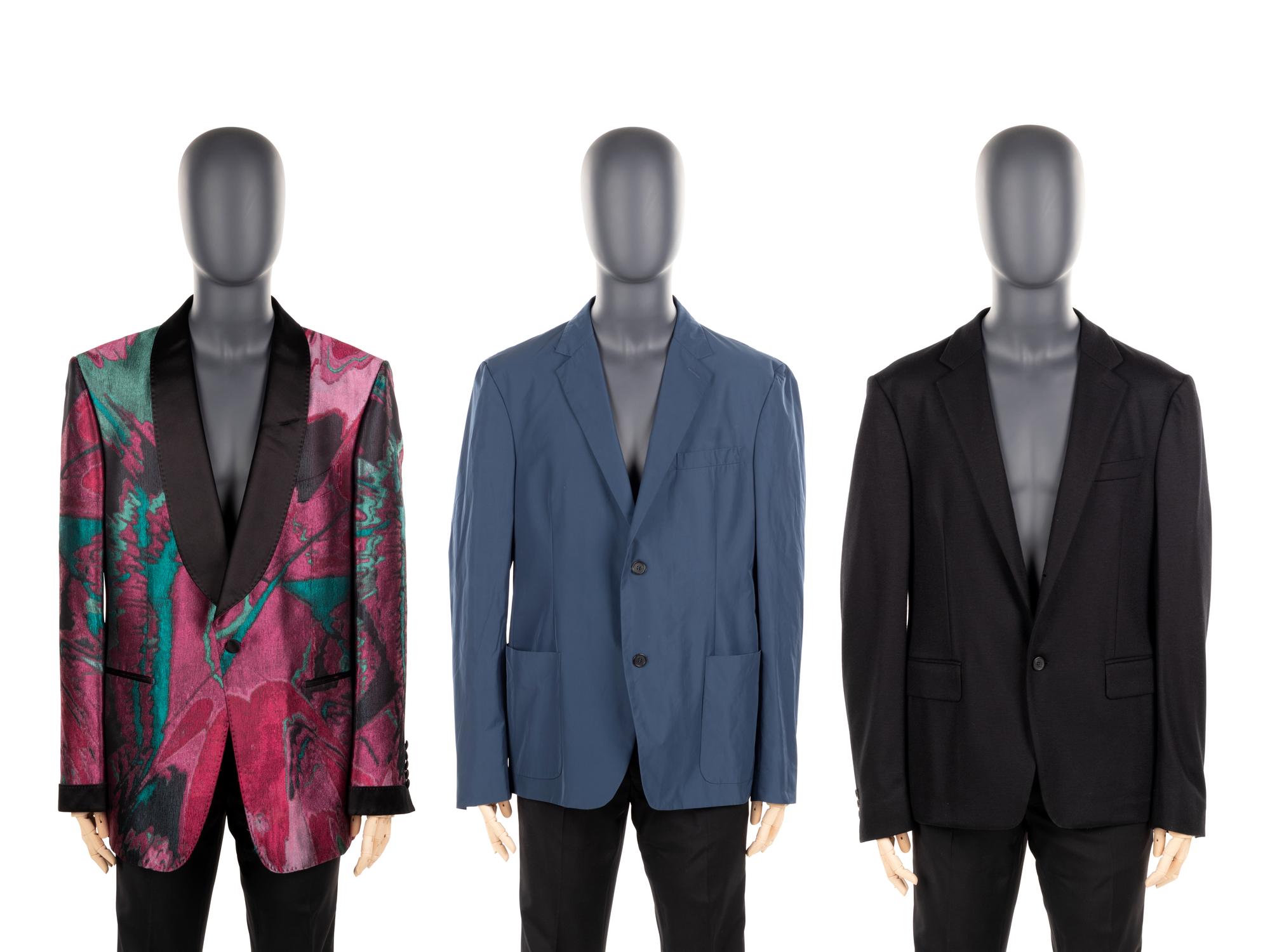 Three Men's Jackets; Two Prada, One Tom Ford, — BNY 47, 63, 92