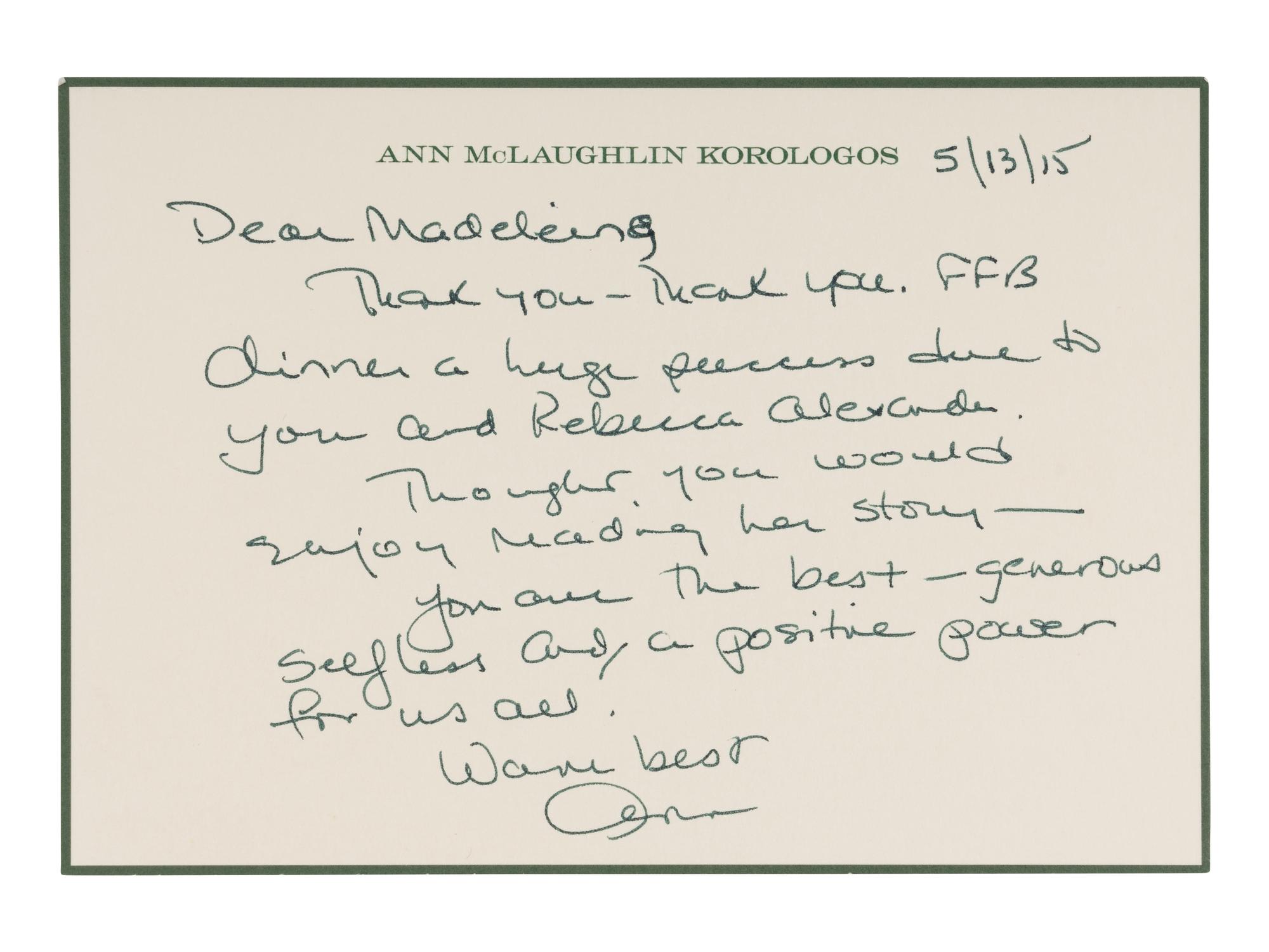 MEMOIRS A group of 7 works, most FIRST EDITIONS INSCRIBED TO SECRETARY ALBRIGHT:
