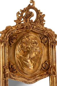 A Pair of Louis XV Style Gilded Pier Mirrors
