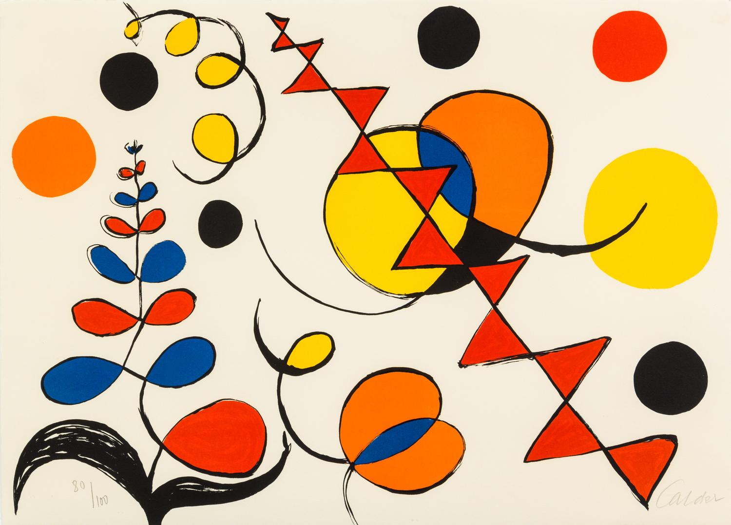 Alexander Calder, (American, 1898-1976), Untitled (from La Memoire Elementaire, 1976