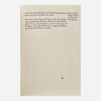 [Private Press] [Chiswick Press] Morris, William Group of 3 Bound Titles