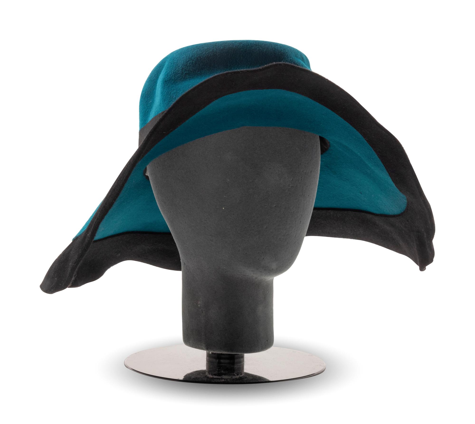 12 Assorted Hats and a Pair of Feathered Cuffs, 1970-2000s