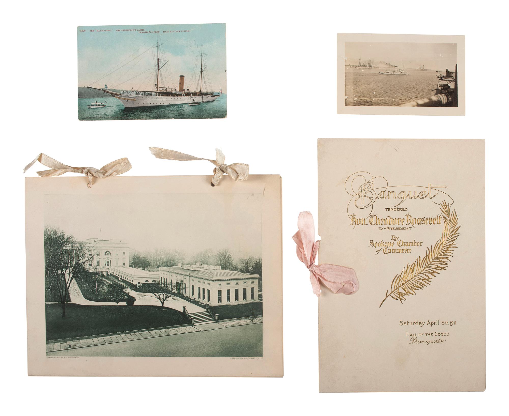 [ROOSEVELT, Theodore (1858-1919)]. A group of inaugural and White House invitations with additional ephemera, comprising: