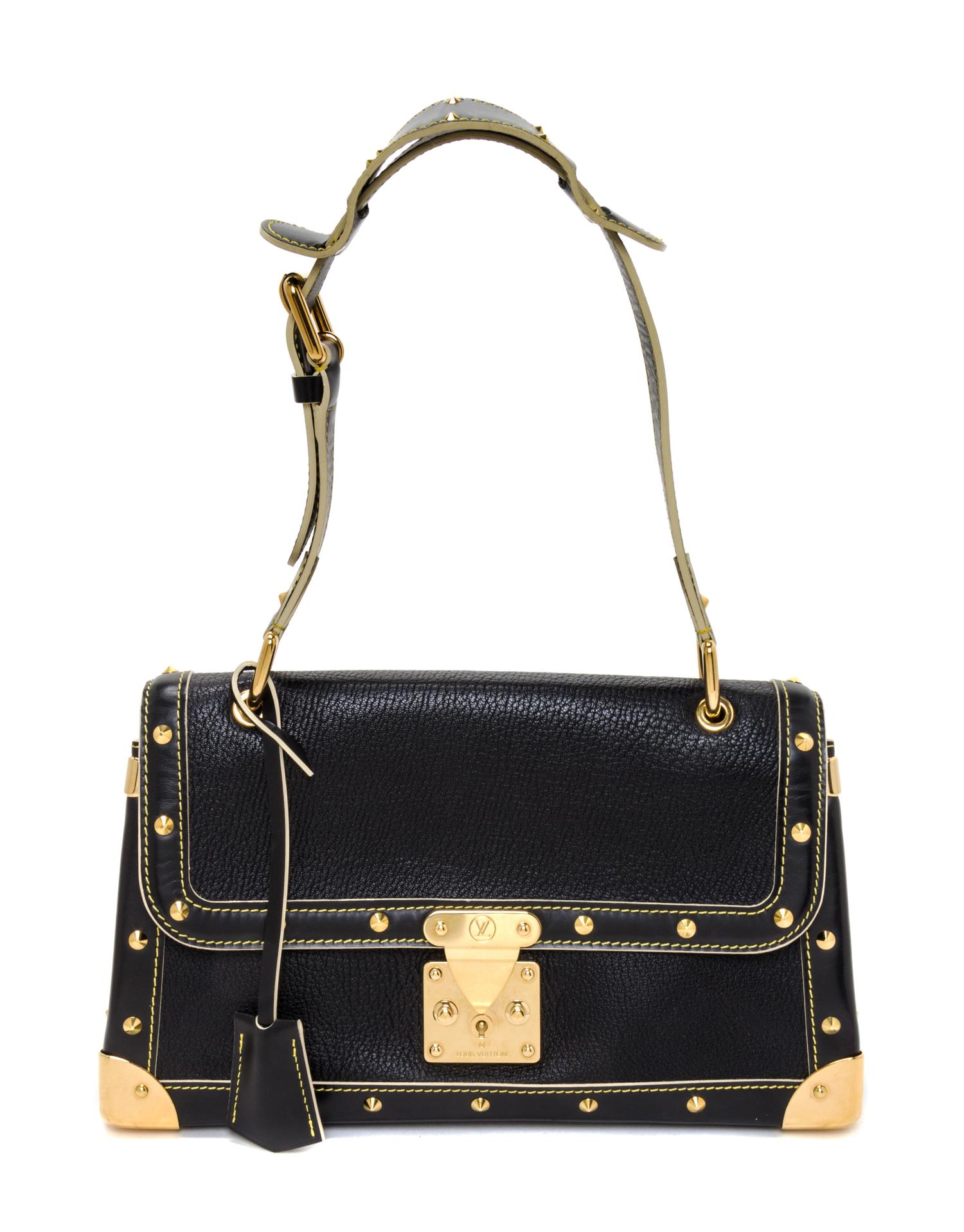 A Louis Vuitton Black Suhali Le Talentueux Handbag, 12.25" x 7" x 3.5".