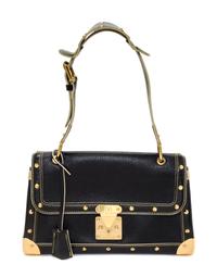 A Louis Vuitton Black Suhali Le Talentueux Handbag, 12.25" x 7" x 3.5".