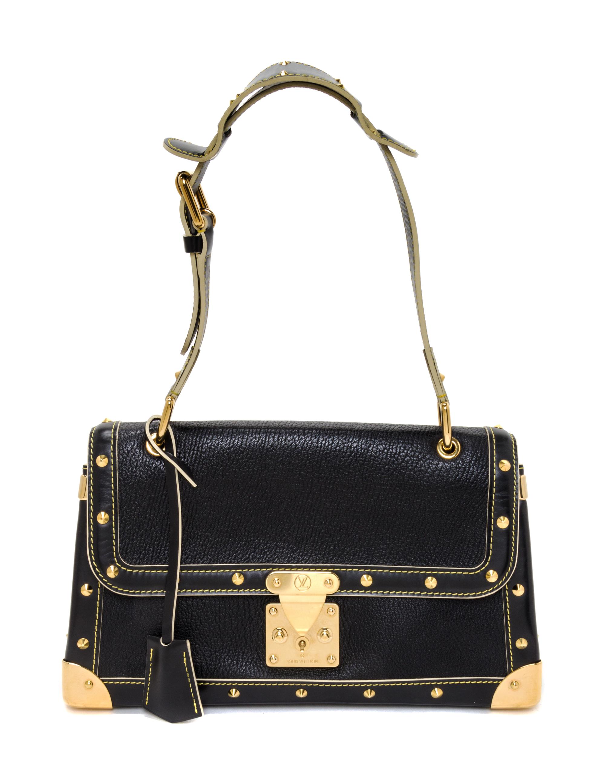 A Louis Vuitton Black Suhali Le Talentueux Handbag, 12.25" x 7" x 3.5".