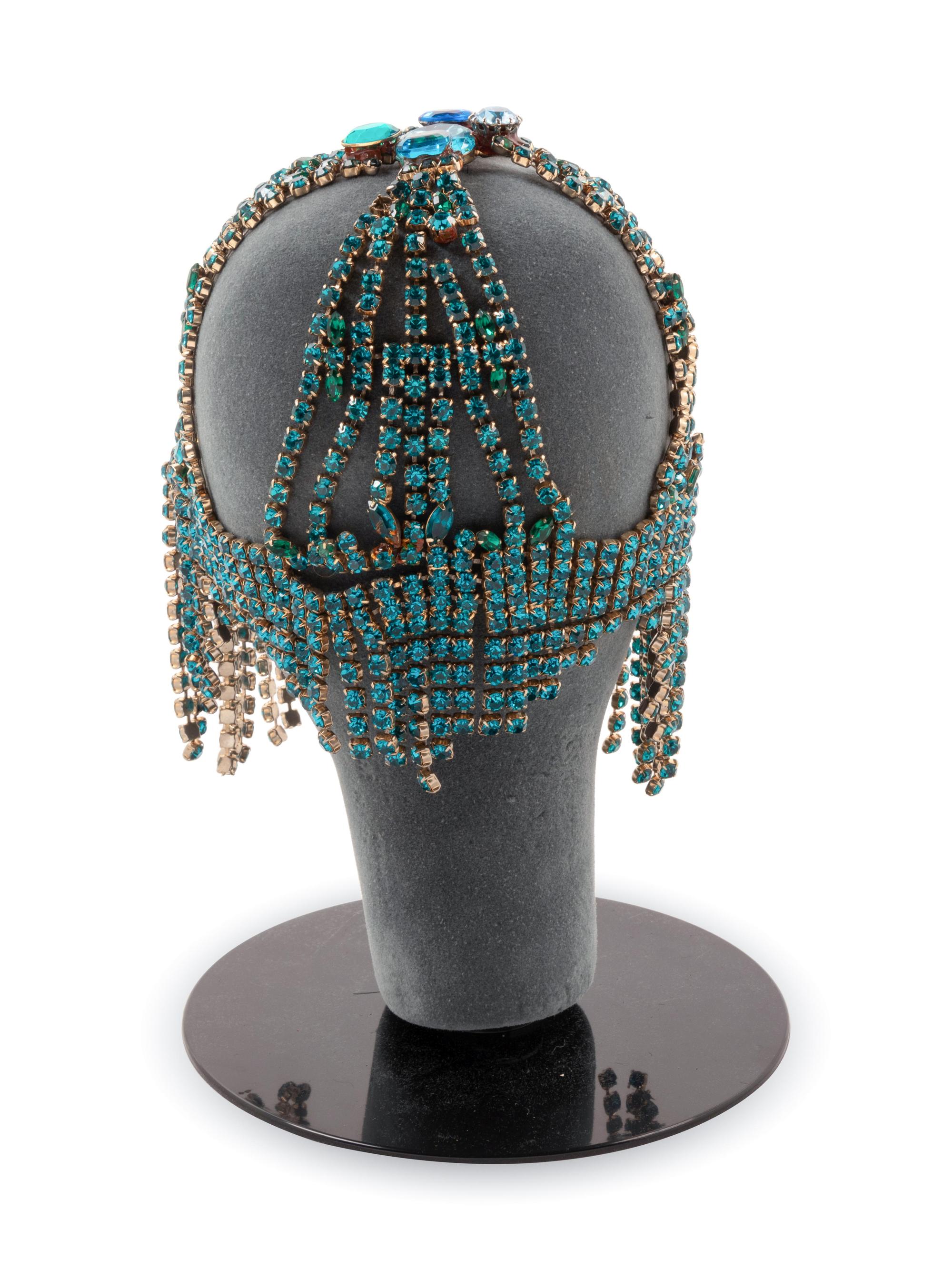 Two Rhinestone Headpieces, 1980s