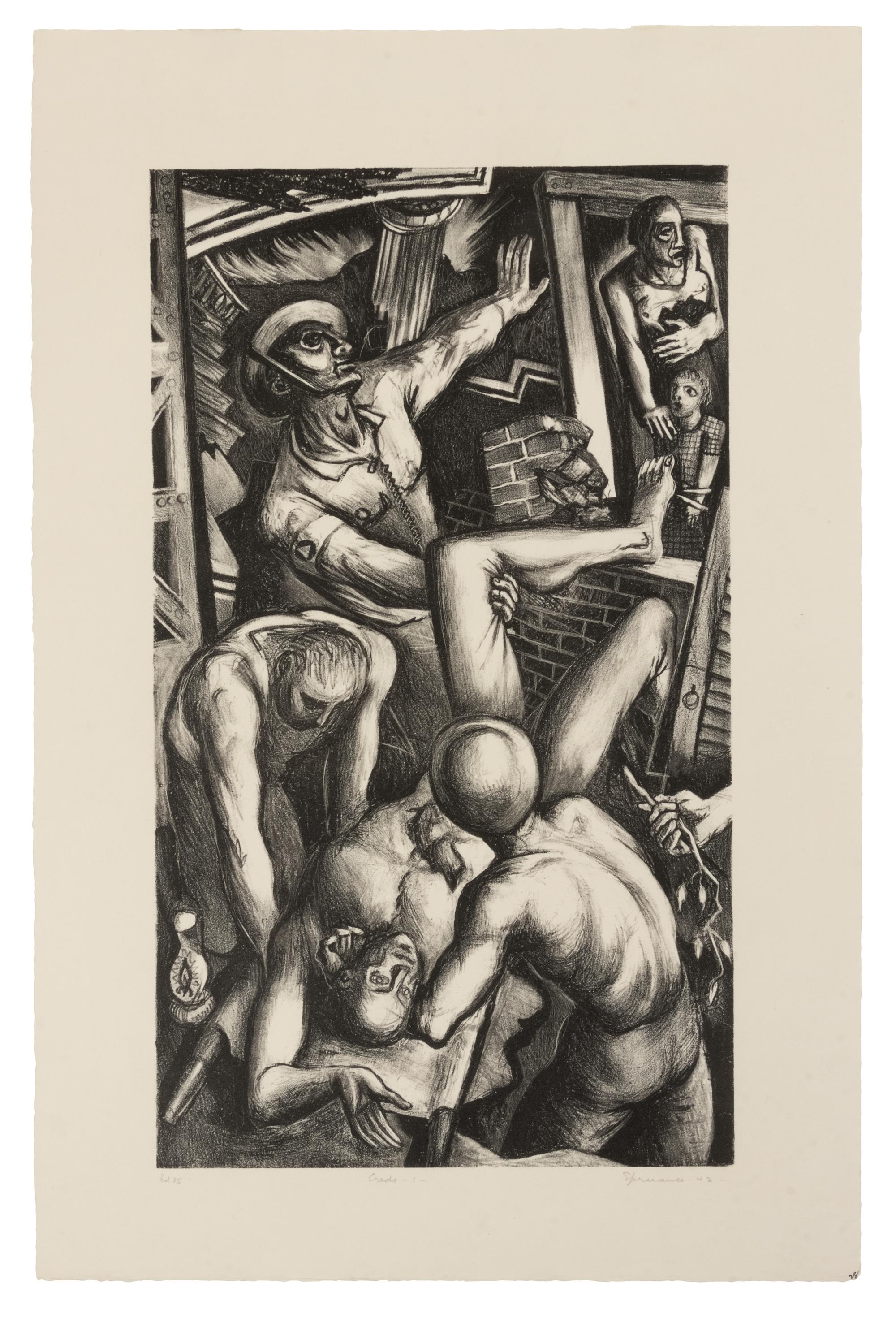 A pair of prints ( Credo 1 - Rescue; Credo 2 - Resurrection )