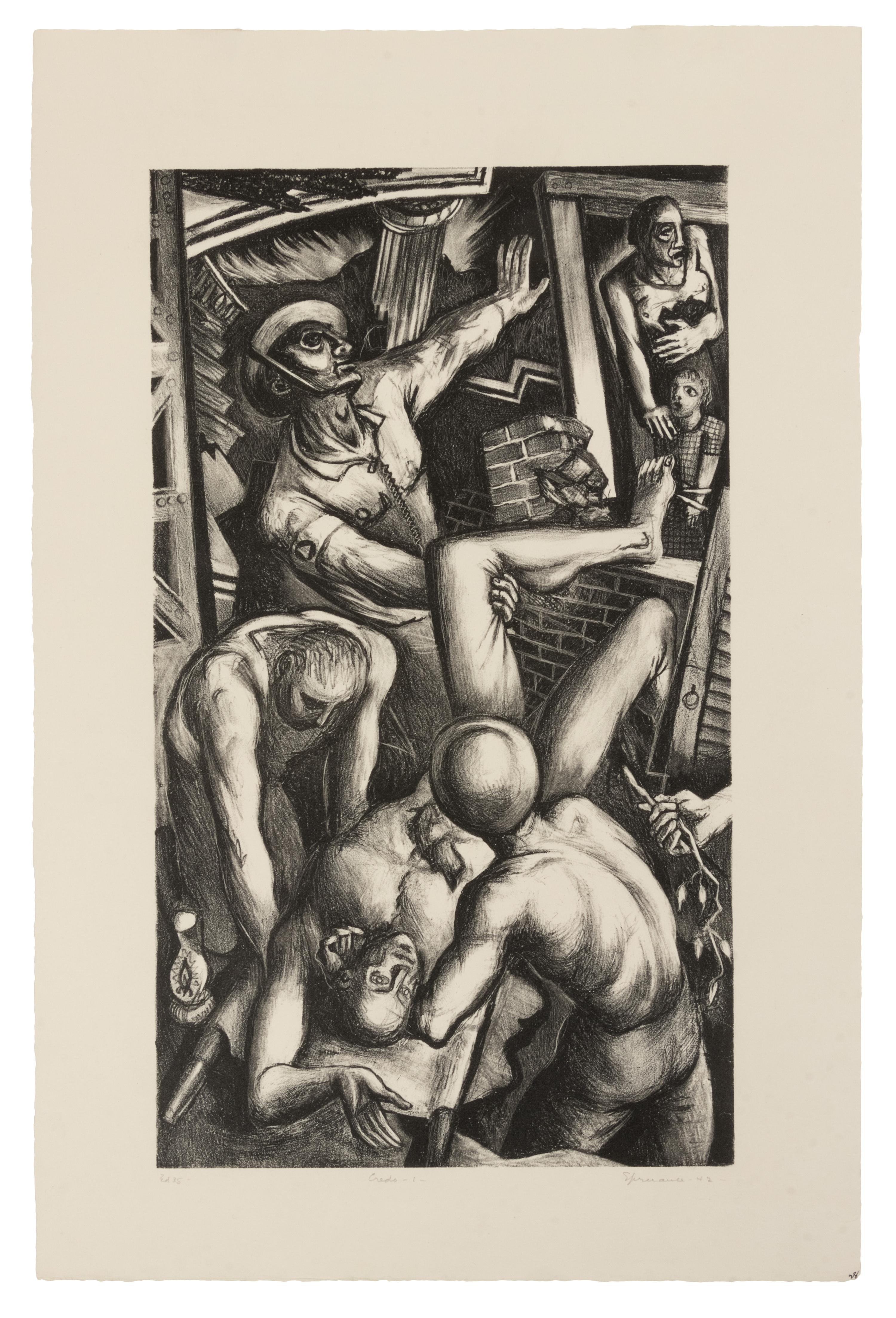 A pair of prints ( Credo 1 - Rescue; Credo 2 - Resurrection )