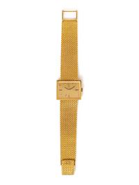 An 18 Karat Yellow Gold Wristwatch, Omega,
