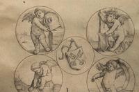 Four putti and the coat-of-arms of Leiden