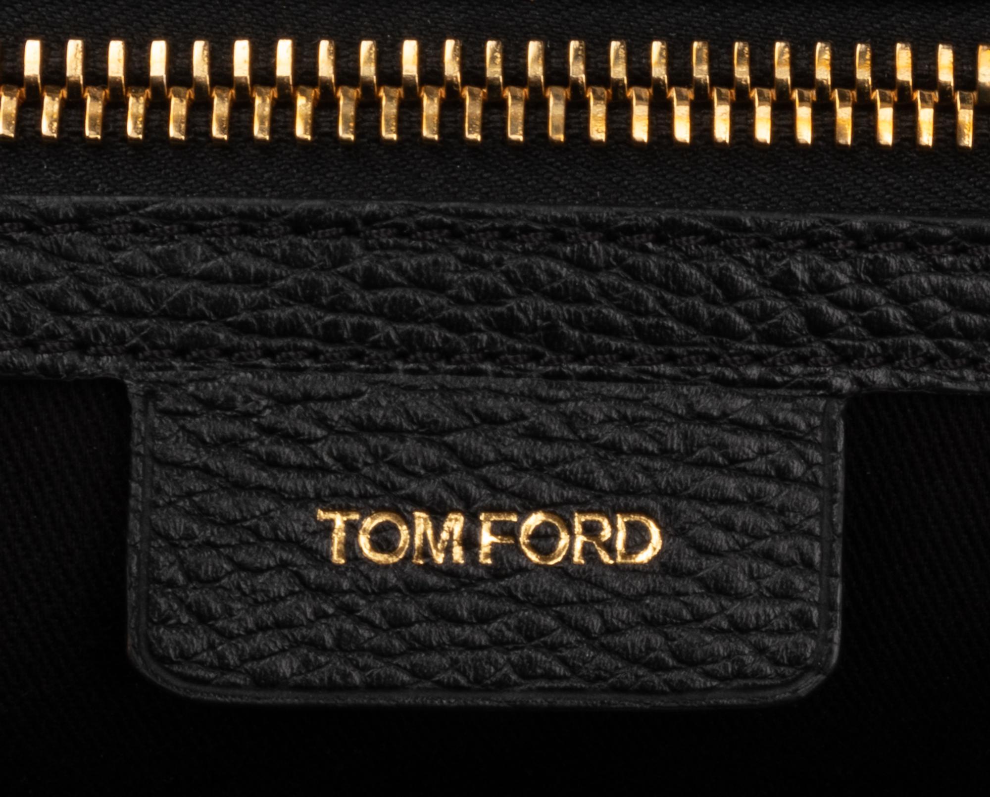Tom Ford Buckley Backpack in Black Full Grain Leather, 2014