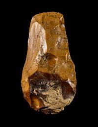 A Paleolithic Flint Lageniform Hand Axe