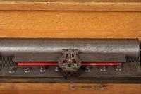 An Ideal Soprano Interchangeable Cylinder Music Box in an Oak Case by Mermod Frères