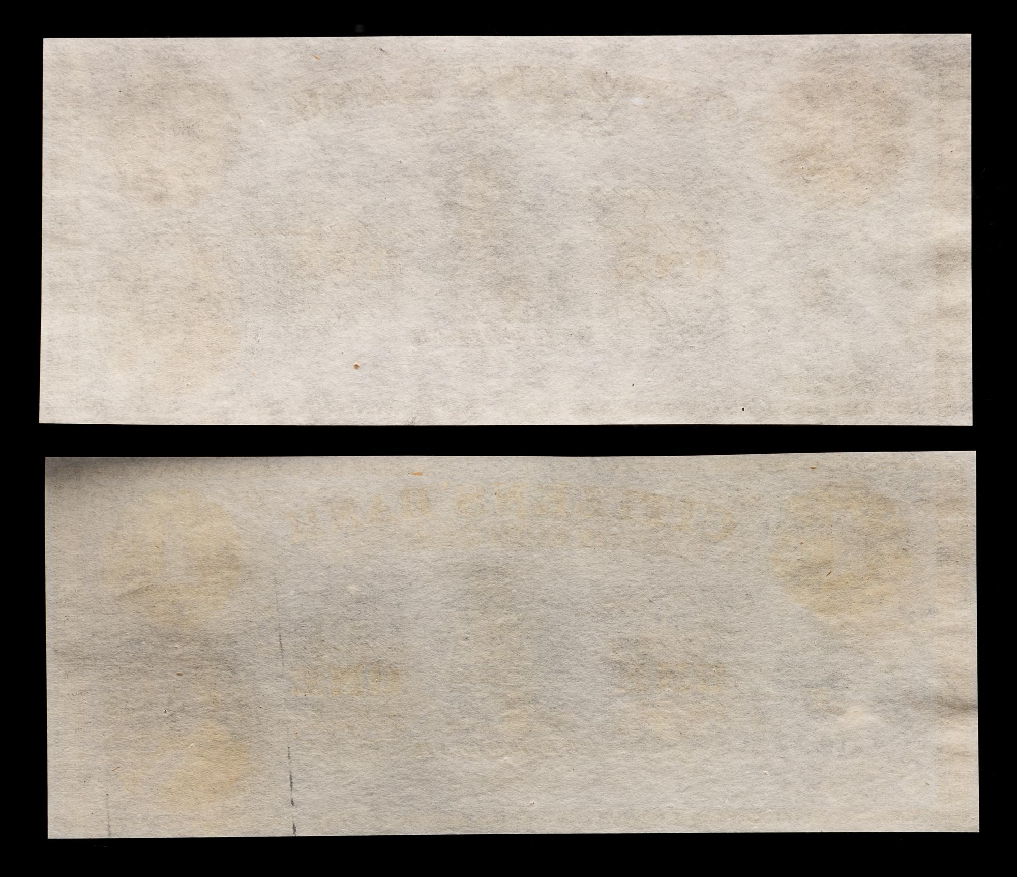 Two Obsolete $1 Bank Notes: Citizens' Bank of Louisiana — NEW ORLEANS, LOUISIANA, CIRCA 1850