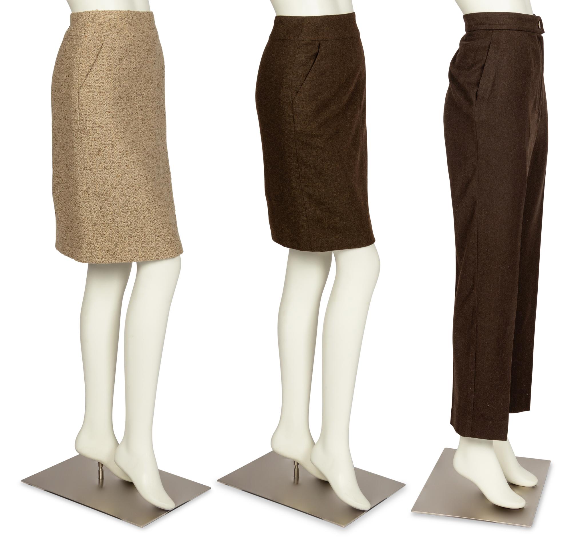 Three Chanel Items: Two Skirts, One Pants, 1999