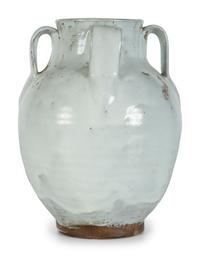 A Jugtown Pottery White Glaze Lily Vase