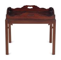 A George III Style Mahogany Butler's Tray Table
