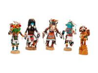 Hopi Carved Katsinas , group of five
