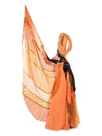 Bob Mackie Orange Beaded Dress with Headpiece