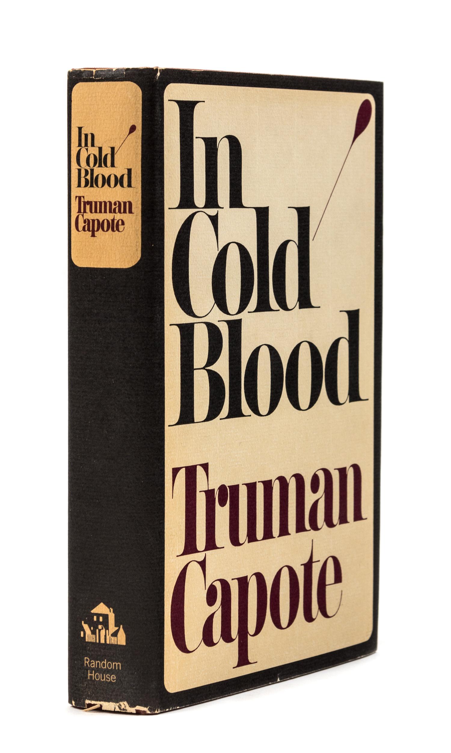 CAPOTE, Truman (1924-1984). In Cold Blood. New York: Random House, 1965.