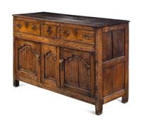 A George I Oak Serving Cabinet