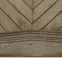A Triangular Wood Pediment 83" W x 7" D x 48" H — United States, Circa 1900