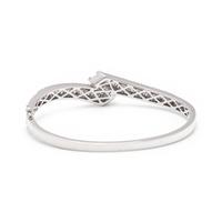 WHITE GOLD AND DIAMOND BANGLE BRACELET