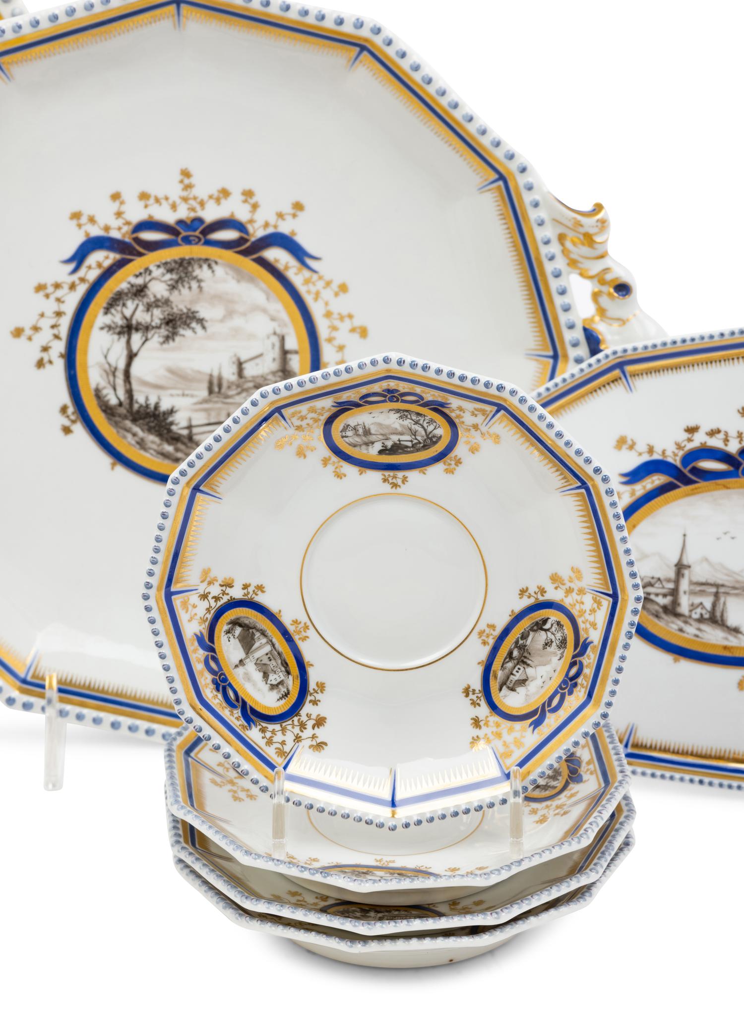A Nymphenberg Porcelain Fantasie Dinner Service