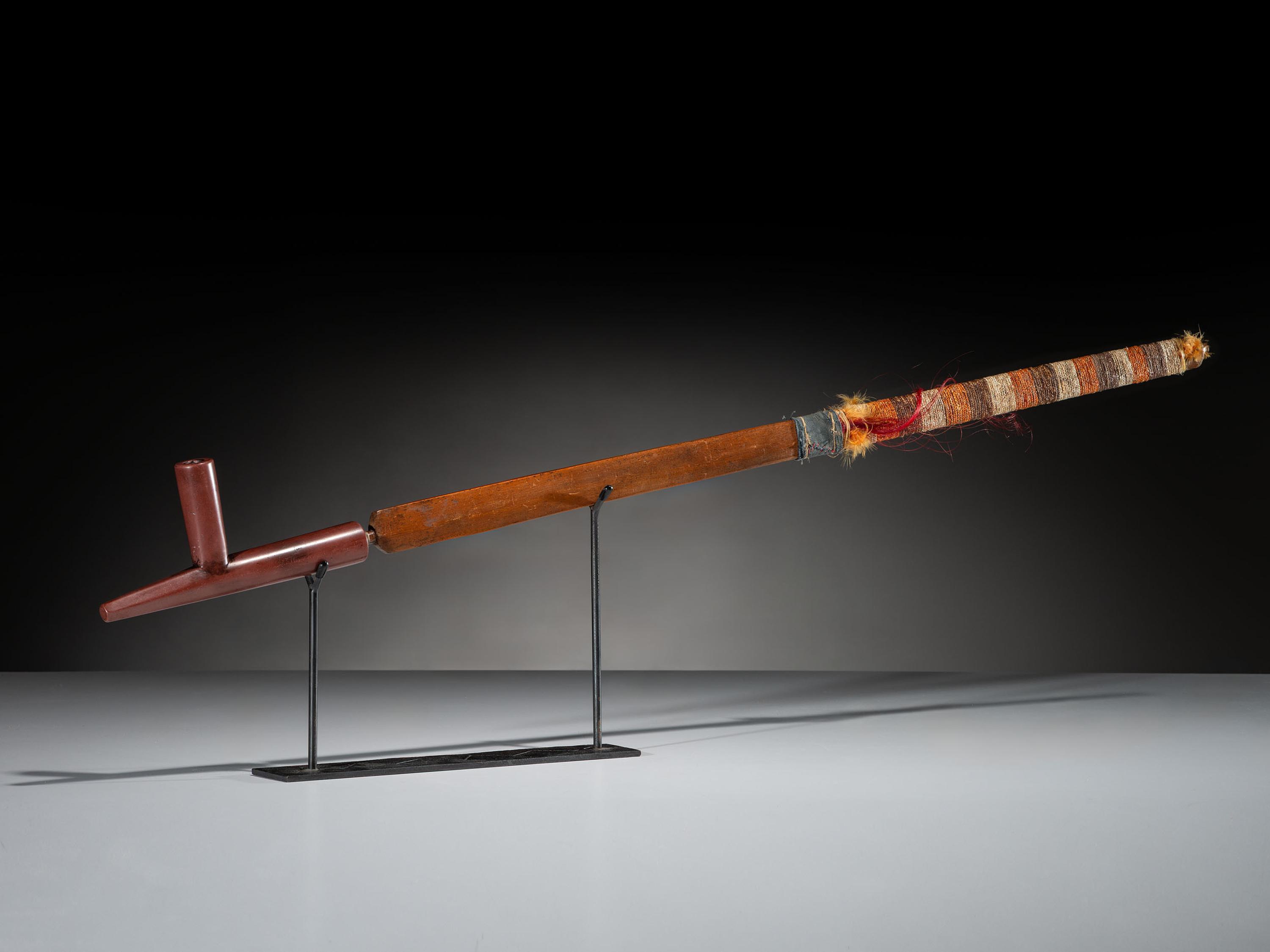 Plains Quilled Calumet Pipe, with Catlinite Bowl