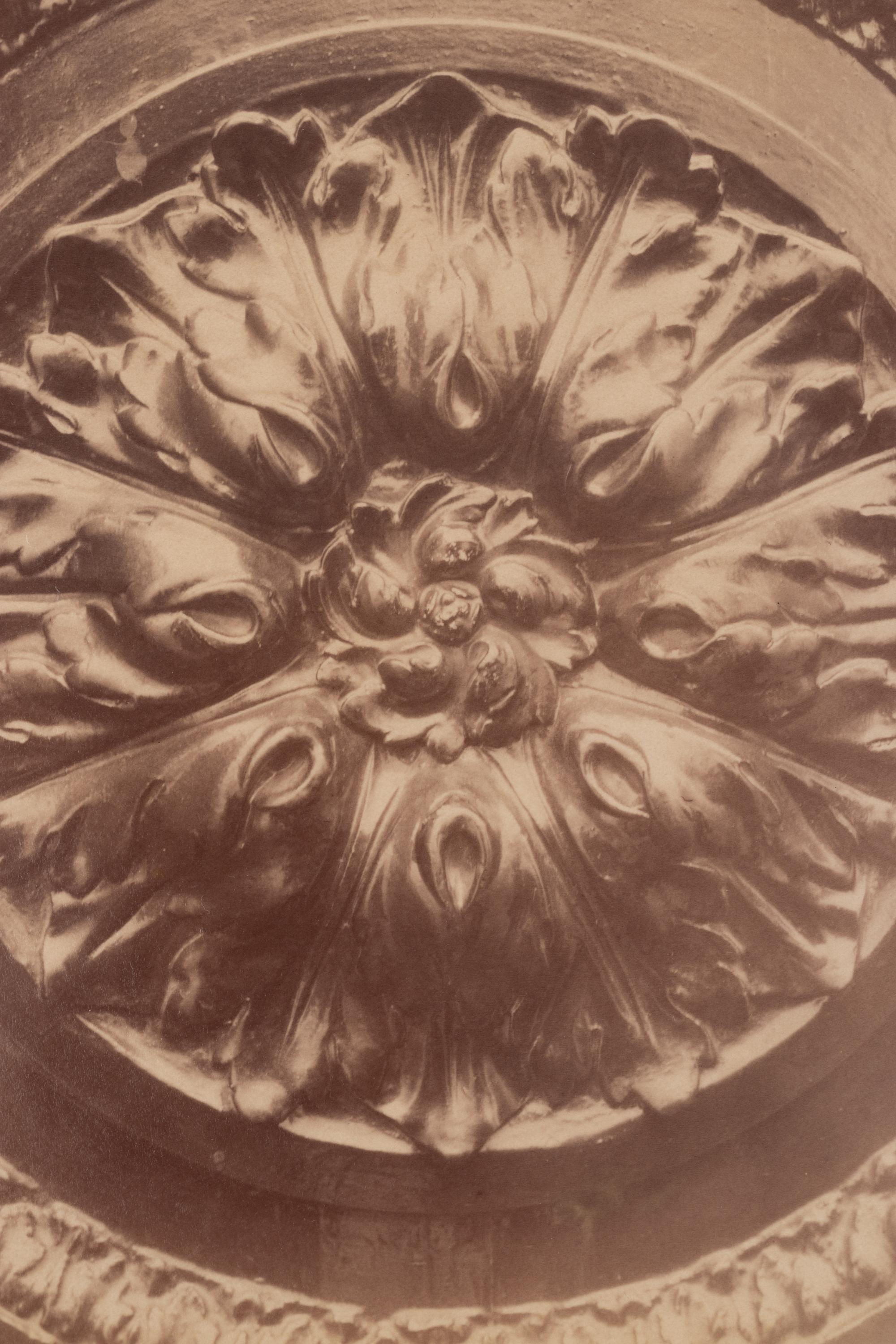 A group of six photographs depicting early 20th Century Parisian architectural details (Saints-Gervais-et-Protais, 1903-1904; Ambassade d'Autriche, 57 rue de Varenne, 1905; La Monnaie-quai Conti [5234], 1905-1906; Hôtel de Roquelaure, boulevard Saint-Germain, 246, 1905-1906; Hôtel de la Duchesse, de Narbonne, rue Varenne 45, 1907; [Cluny–Diane Chasseresse. Art Français. École J. Goujon], 1911)