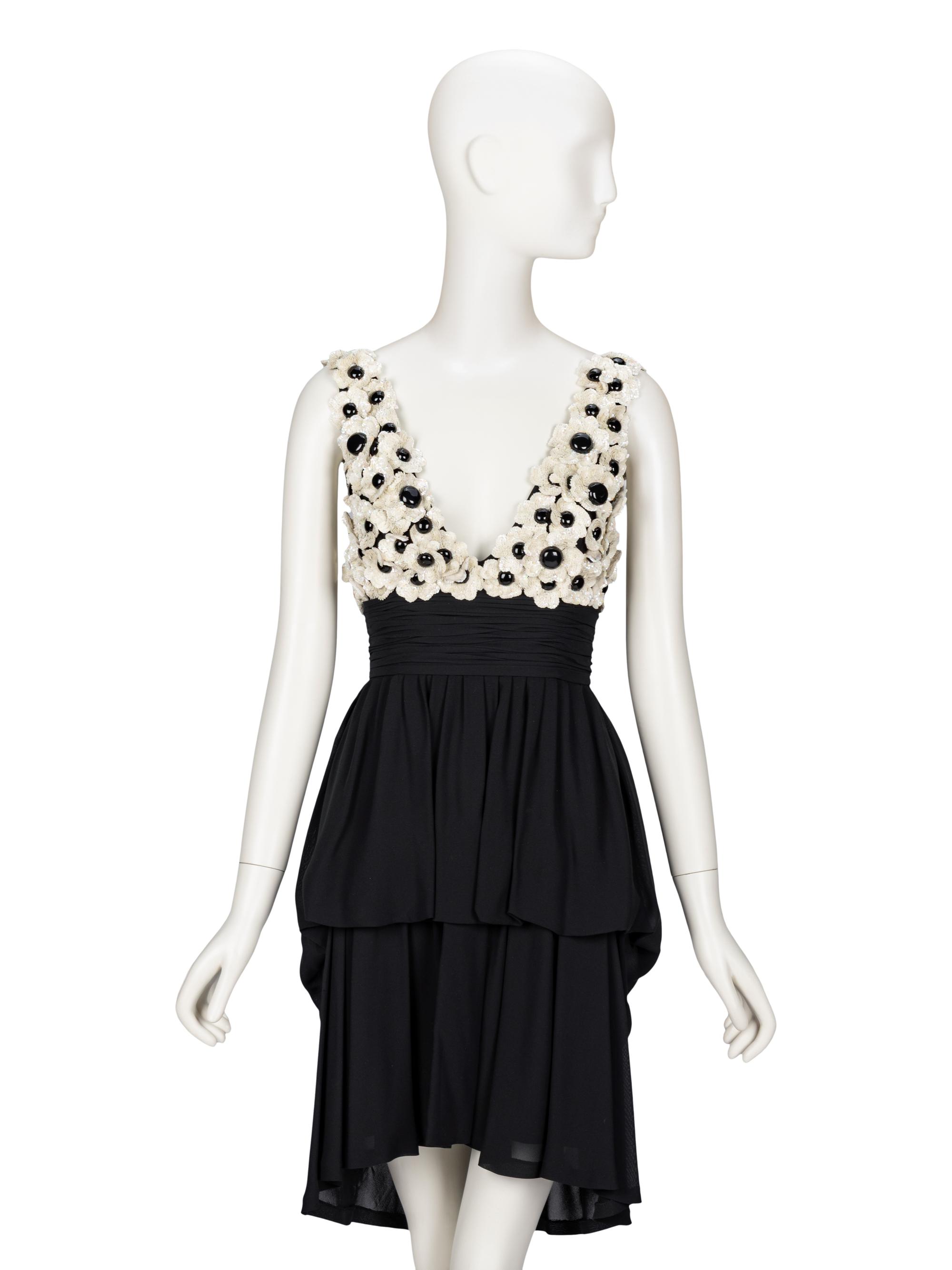 Chanel, Lesage-Sequined Floral Cocktail Dress