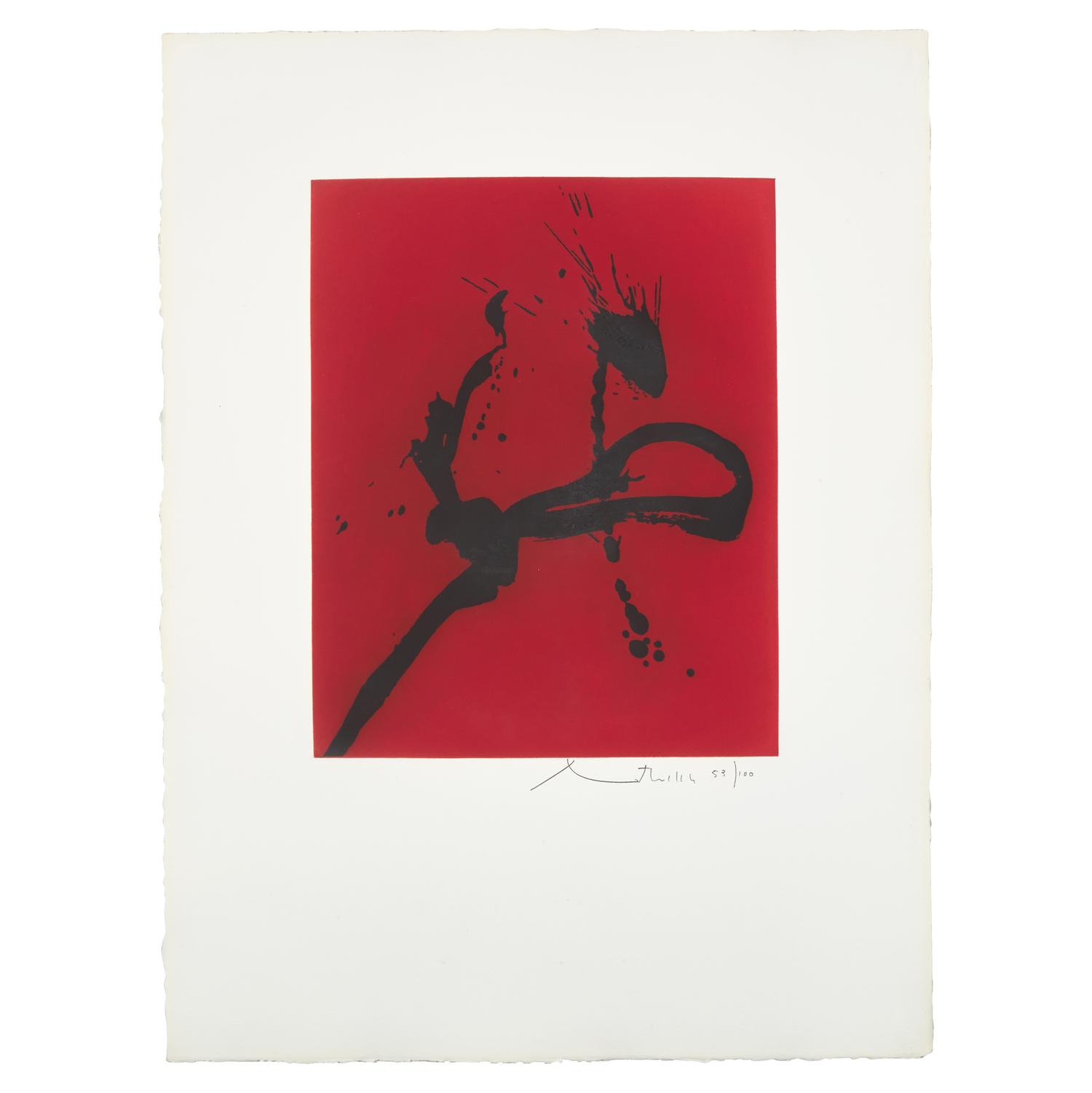 Robert Motherwell (American, 1915-1991) — Gesture IV (State I) , 1977