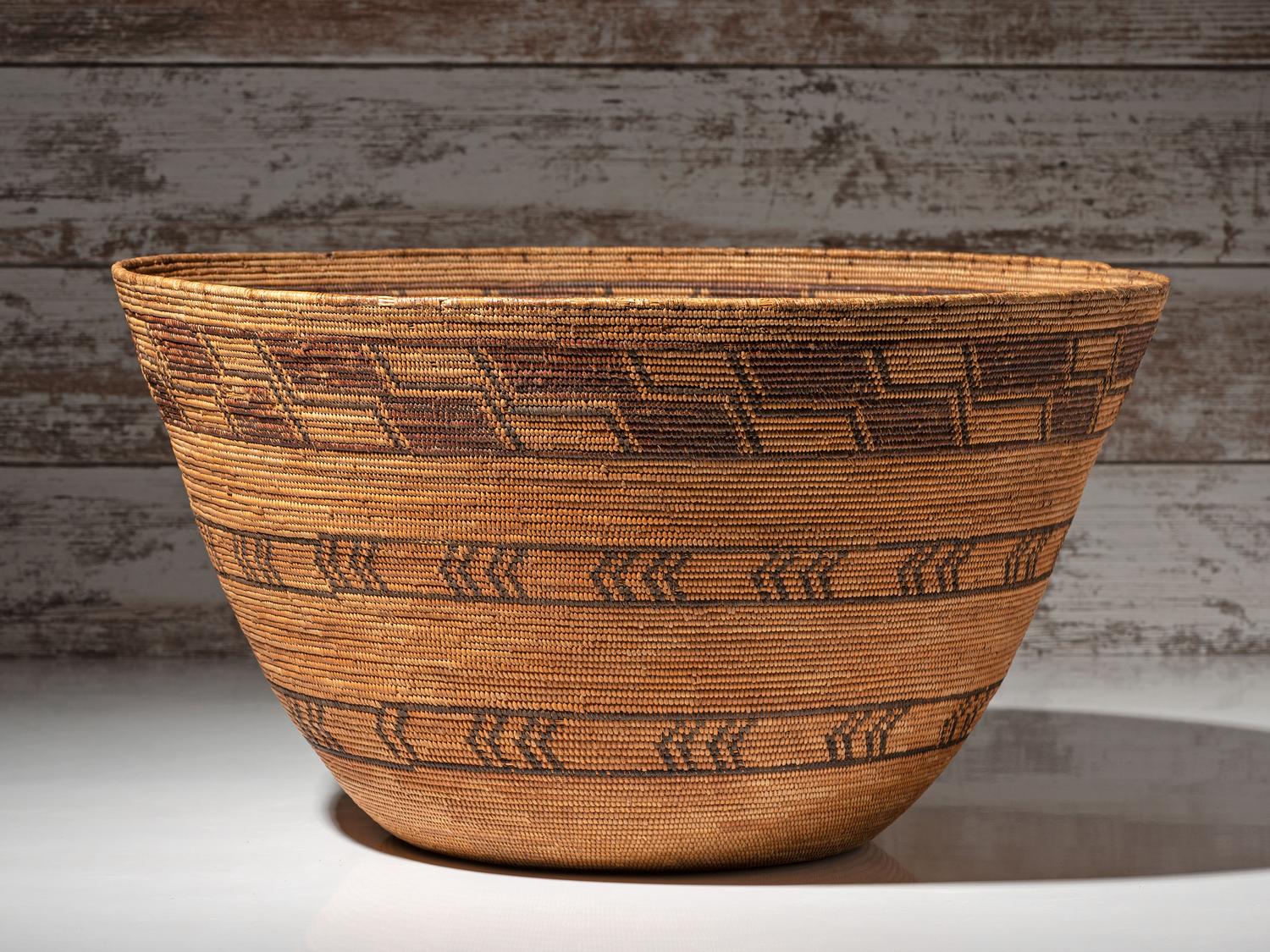 Yokut Polychrome Storage Basket