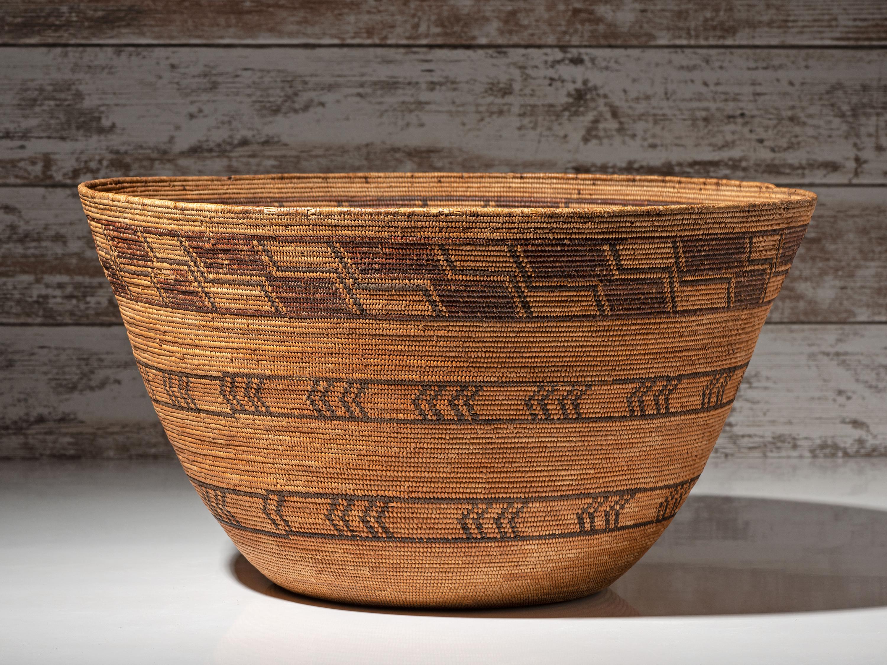 Yokut Polychrome Storage Basket