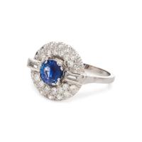 SAPPHIRE AND DIAMOND RING