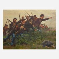 William Brooke Thomas Trego (American, 1858–1909) Union Soldiers in Combat