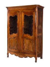 A French Provincial Walnut Armoire