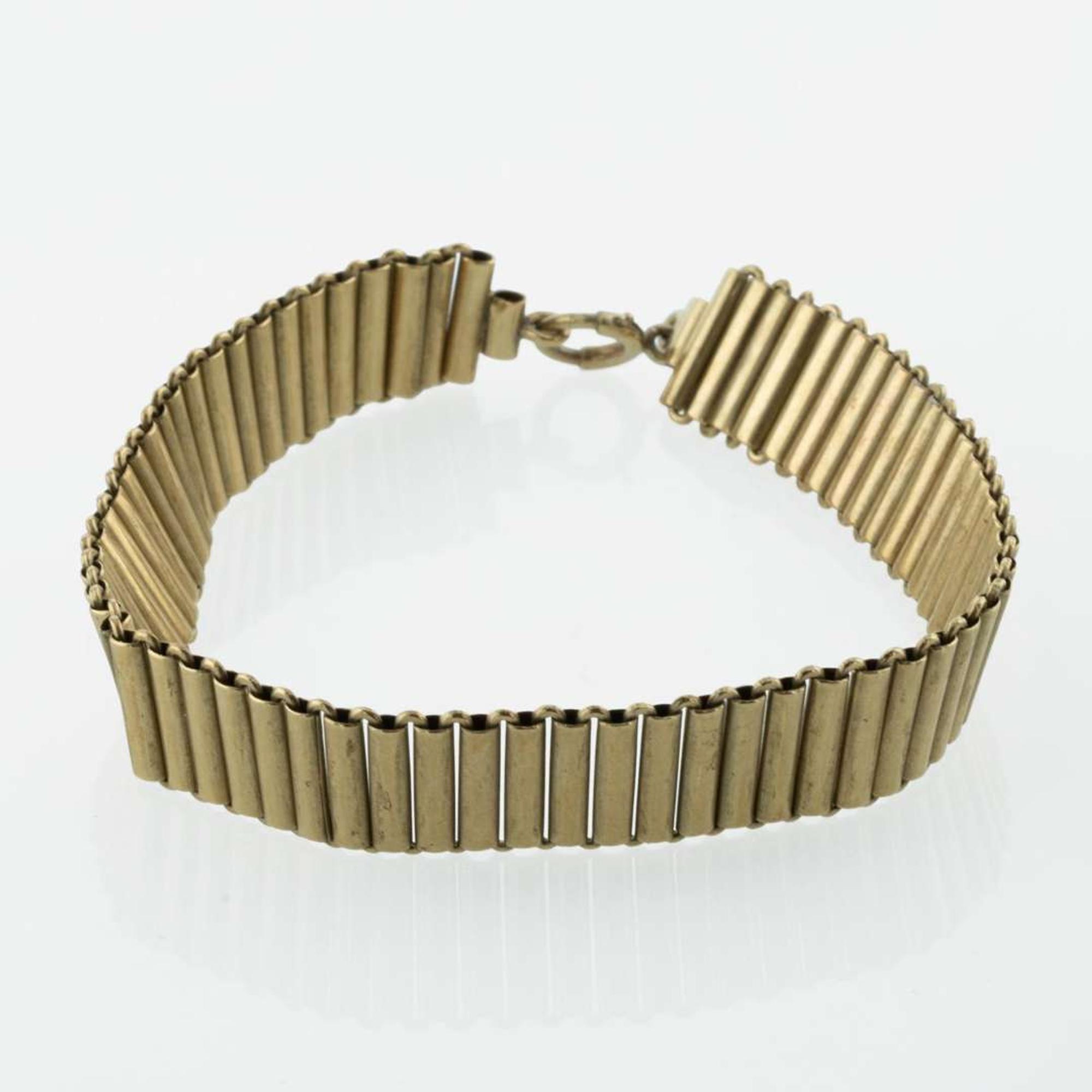 A Collection of Two 14K Yellow Gold Bracelets